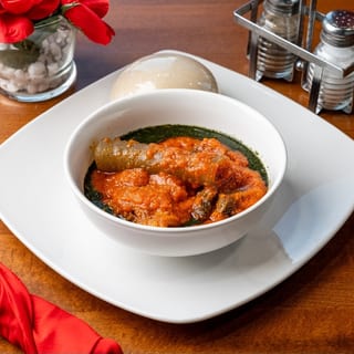 Ewedu & Stew with Scoop